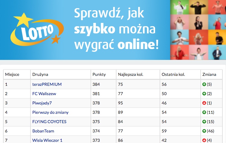 Co tam na podium generalnej?