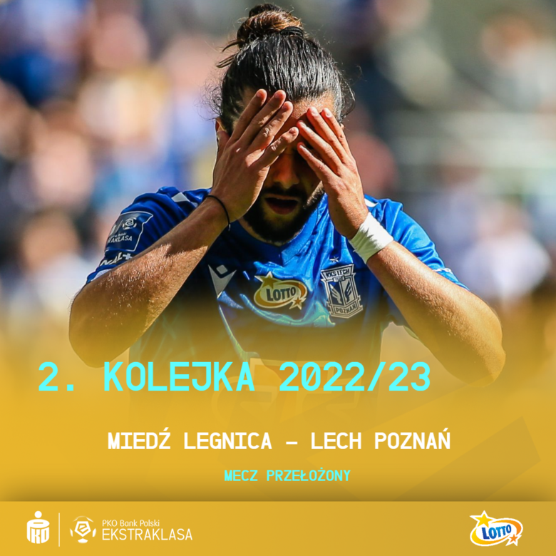 Mecz Miedzi z Lechem przełożony