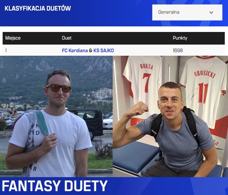 FANTASY DUETY. Liderzy rankingu z AWF-u